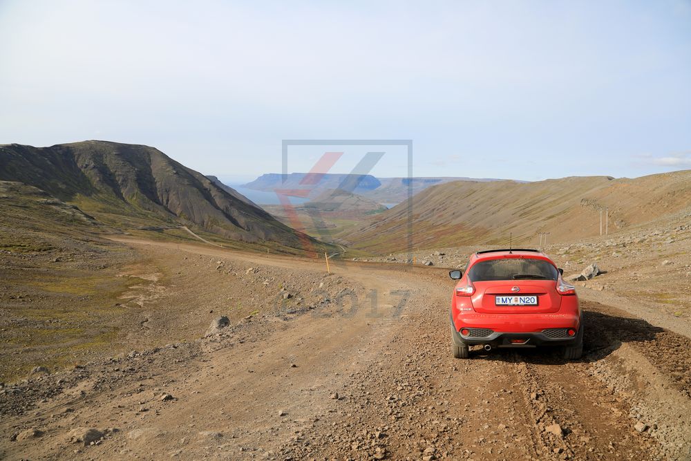 Passstrasse Vestfjardavegur No.60 zum Dynjandi Waserfall