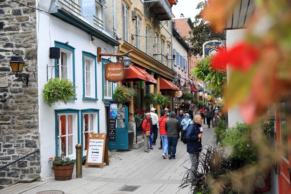 Petit Champlain Viertel in Quebec, Kanada Petit Champlain Viertel in Quebec, Kanada