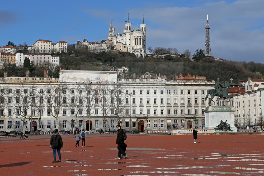 Place Bellecour in Lyon