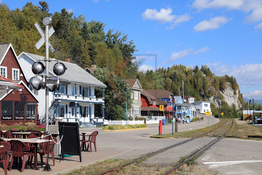 Pointe-au-Pic waterside, Quebec, Kanada Pointe-au-Pic waterside, Quebec, Kanada