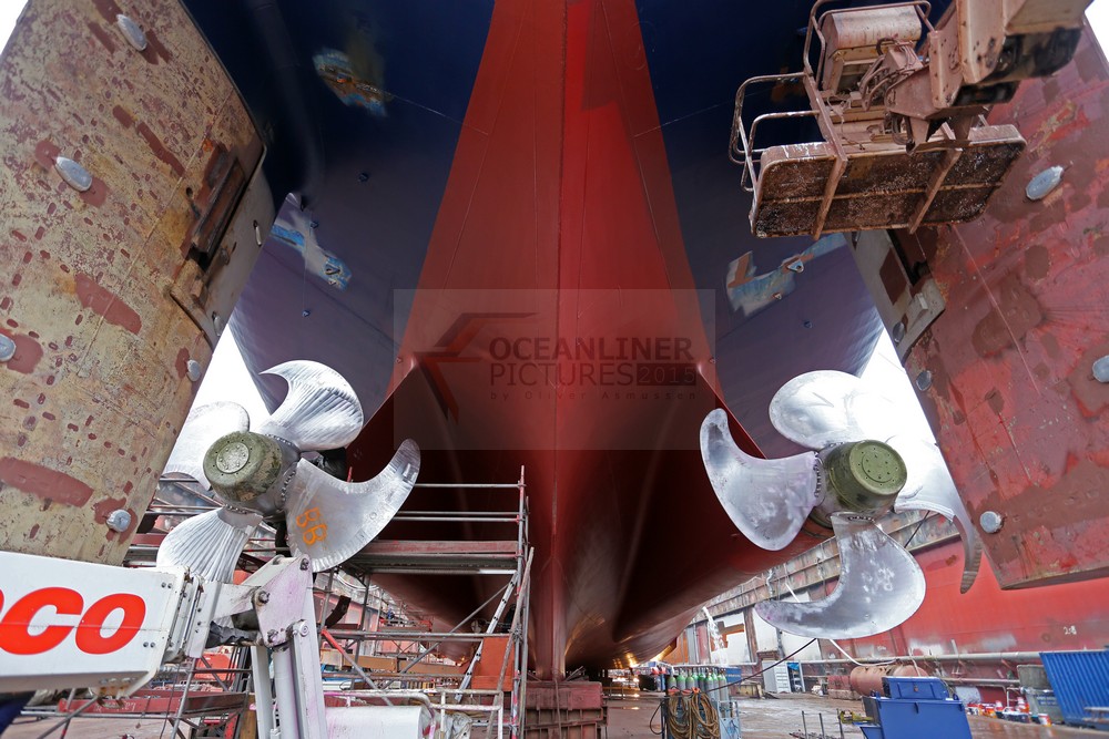 Propeller und Ruderanlage MS Albatros Blohm und Voss Werft 15.12.2015