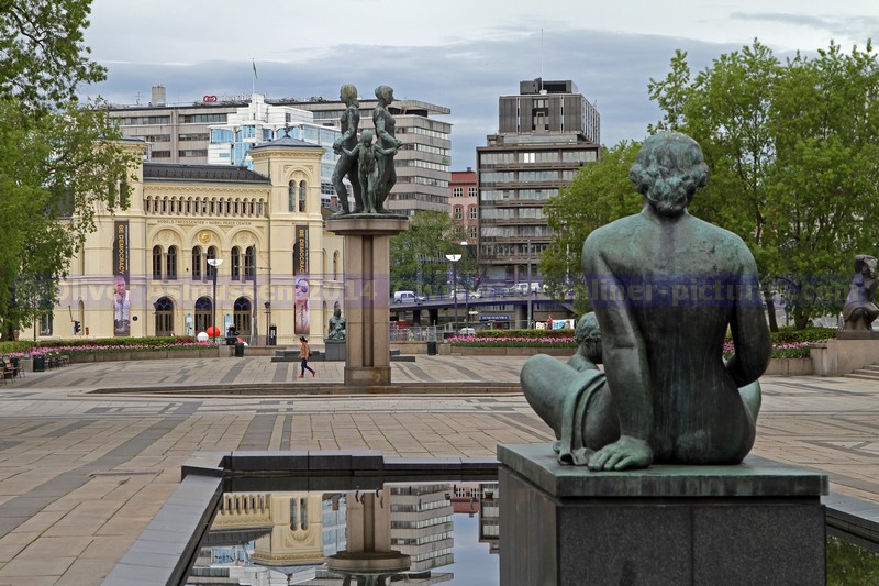 Rathausplatz in Oslo