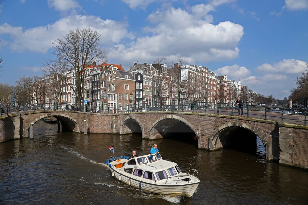 Reguliersgracht Amsterdam mit Boot
