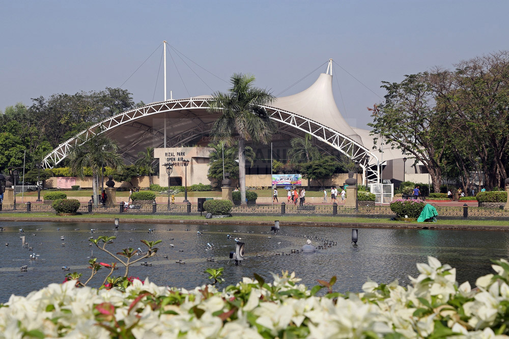 Rizal Park open air Bühne Manila 14.02.2016