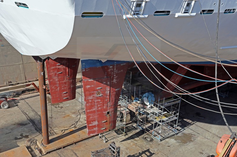 Ruderanlage MS Artania Ruderanlage MS Artania