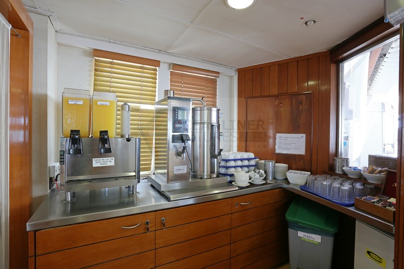 Saftautomaten Verandah-Restaurant MS Berlin