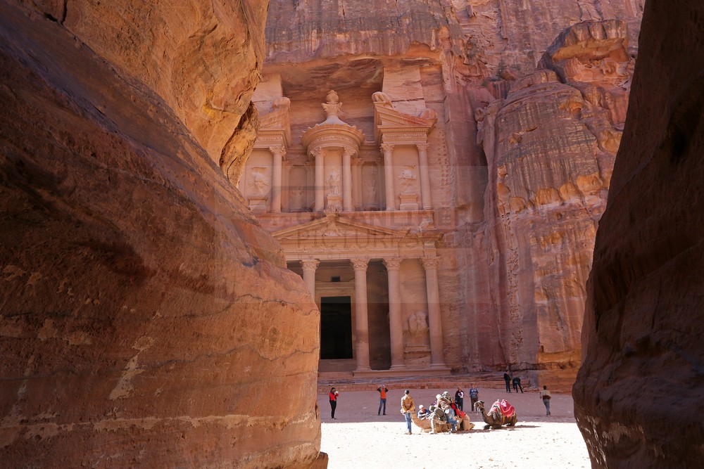 Schlucht und Schatzhaus Felsenstadt Petra Schlucht und Schatzhaus Felsenstadt Petra