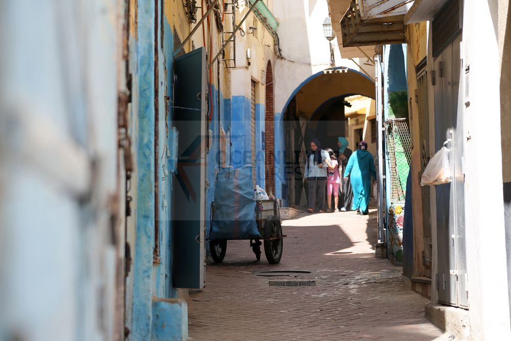 schmale Gassen in der Medina von Tanger schmale Gassen in der Medina von Tanger