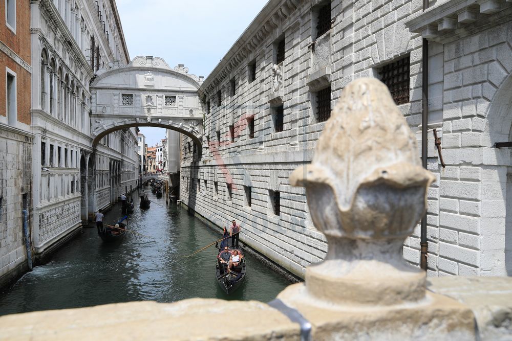 Seufzerbrücke, Ponte dei Sospiri und Rio di Palazzo in Venedig