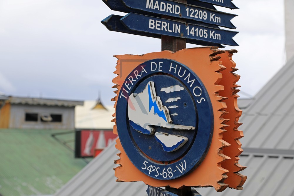 Signposts in Ushuaia