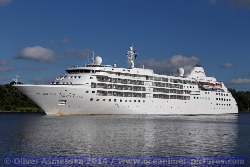Silversea Cruises "Silver Cloud" am 12. Juni 2014 im NOK