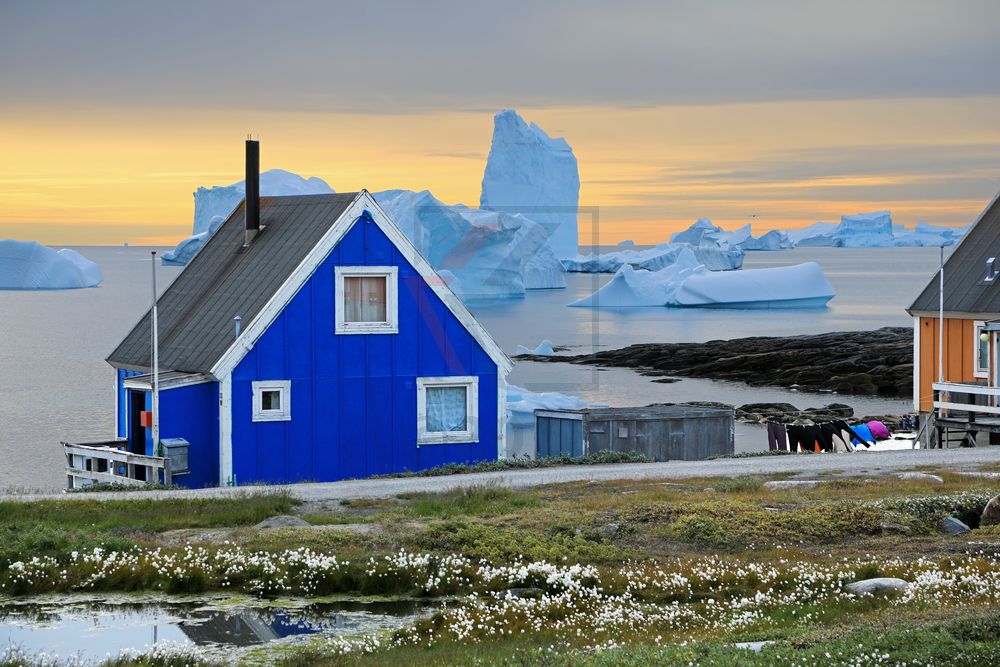 Sommer in Qeqertarsuaq, Grönland Sommer in Qeqertarsuaq, Grönland