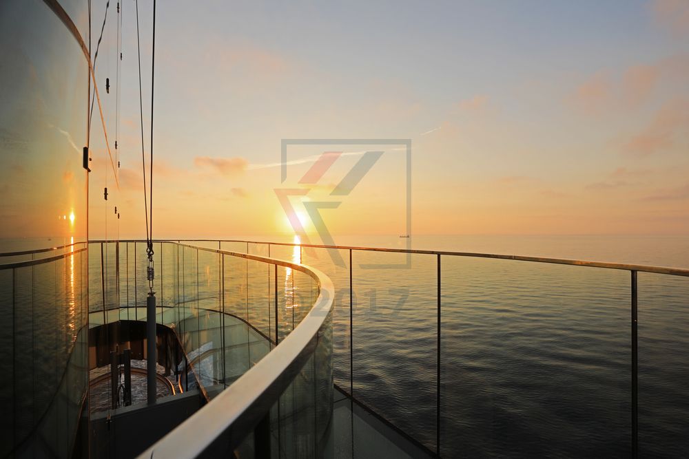 Sonnenaufgang am SkyWalk AIDAperla