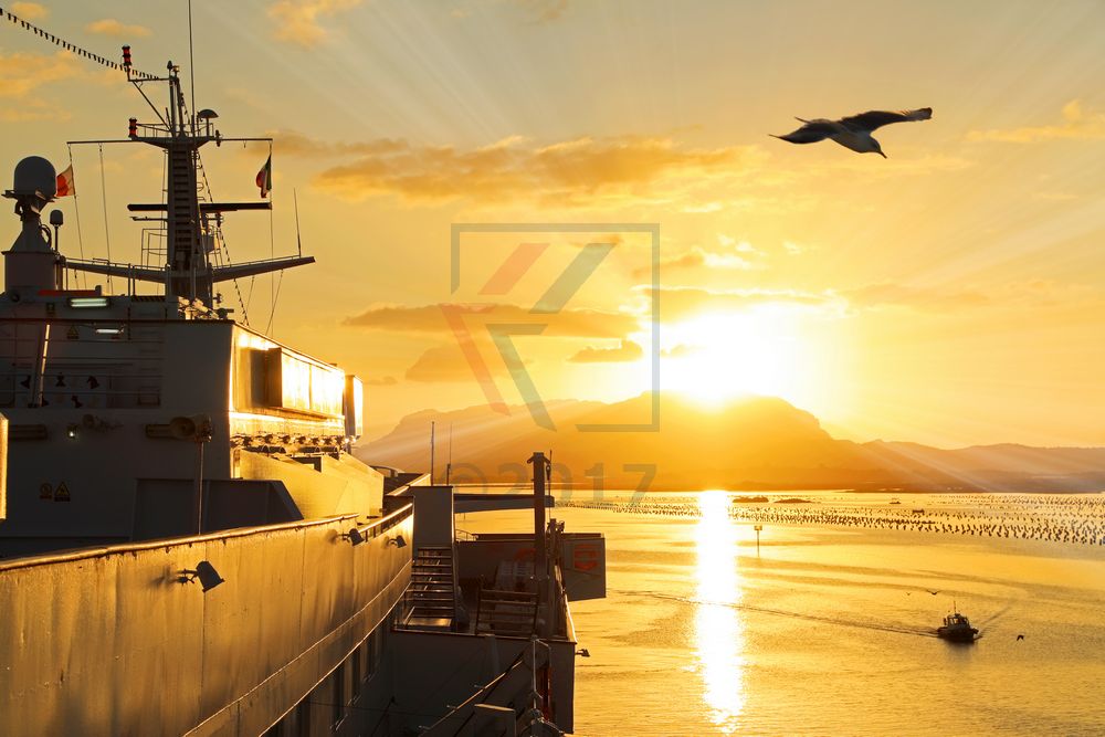 Sonnenaufgang über Olbia MS Ocean Majesty Sonnenaufgang über Olbia MS Ocean Majesty