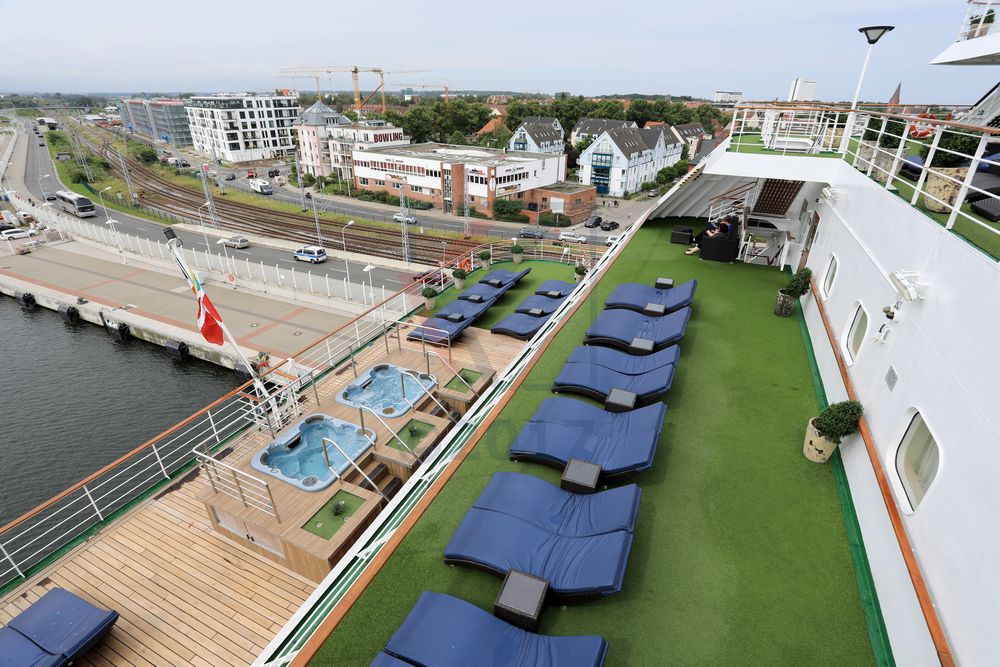 Sonnendecks MS Columbus Heckbereich