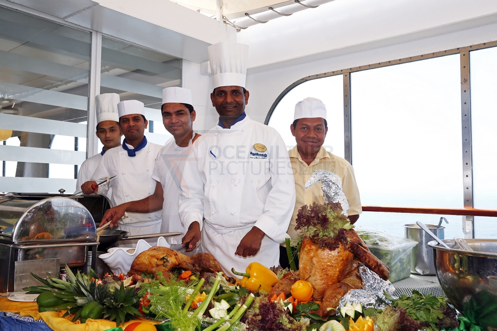 Sous Chef Suresh und Team MS Hamburg 12.02.2016