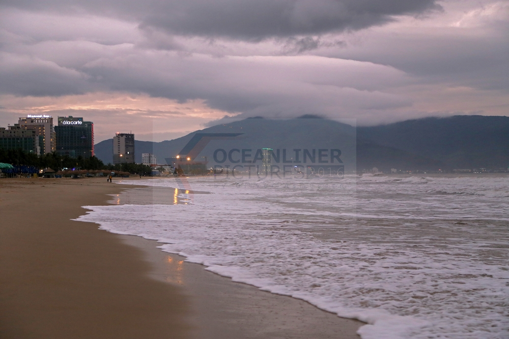 Strand von Da Nang in Vietnam 05.02.2016