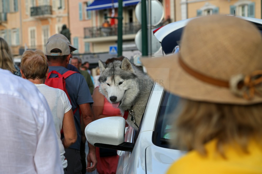 Strassenszene in Saint-Tropez Strassenszene in Saint-Tropez