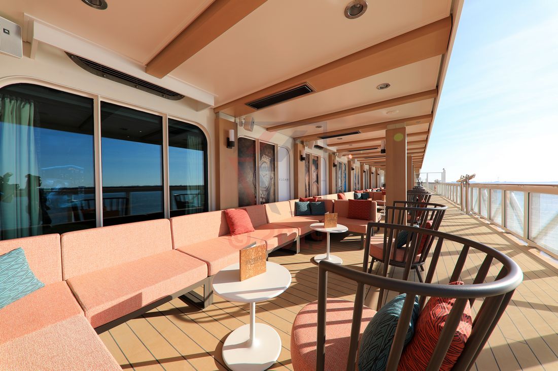 Sugarcane Mojito Bar outside area Norwegian Encore Sugarcane Mojito Bar outside area Norwegian Encore