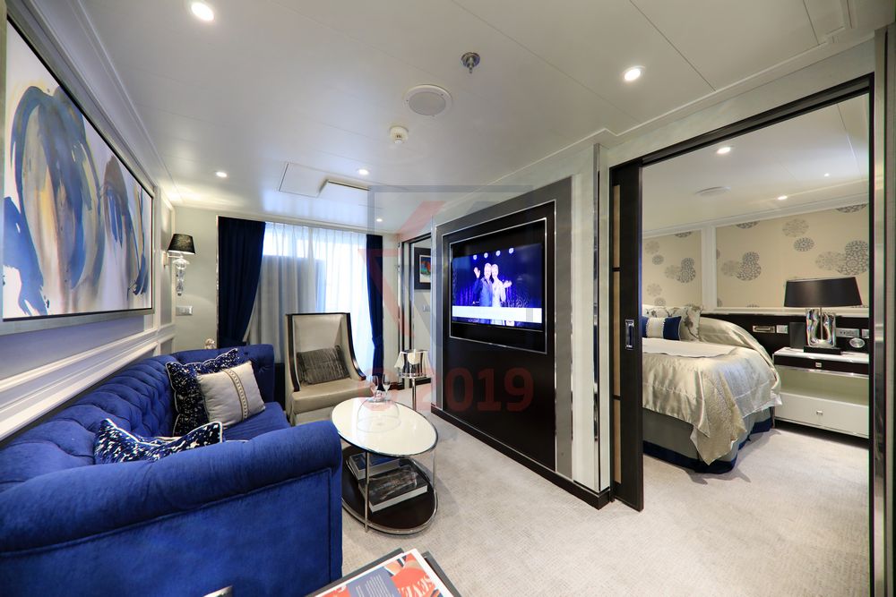 Suite 7000 outside view Seven Seas Explorer
