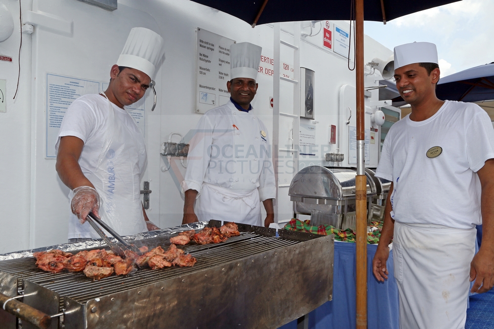 Suresh und Team beim BBQ MS Hamburg 31.01.2016