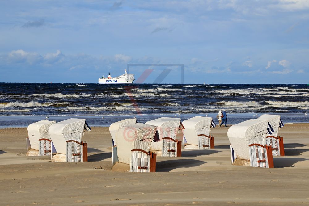 Swinemünde Strand mit Strandkörben Swinemünde Strand mit Strandkörben
