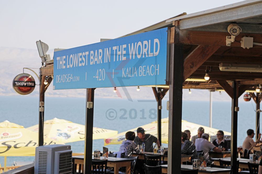 Tiefste Bar der Welt am Toten Meer in Israel