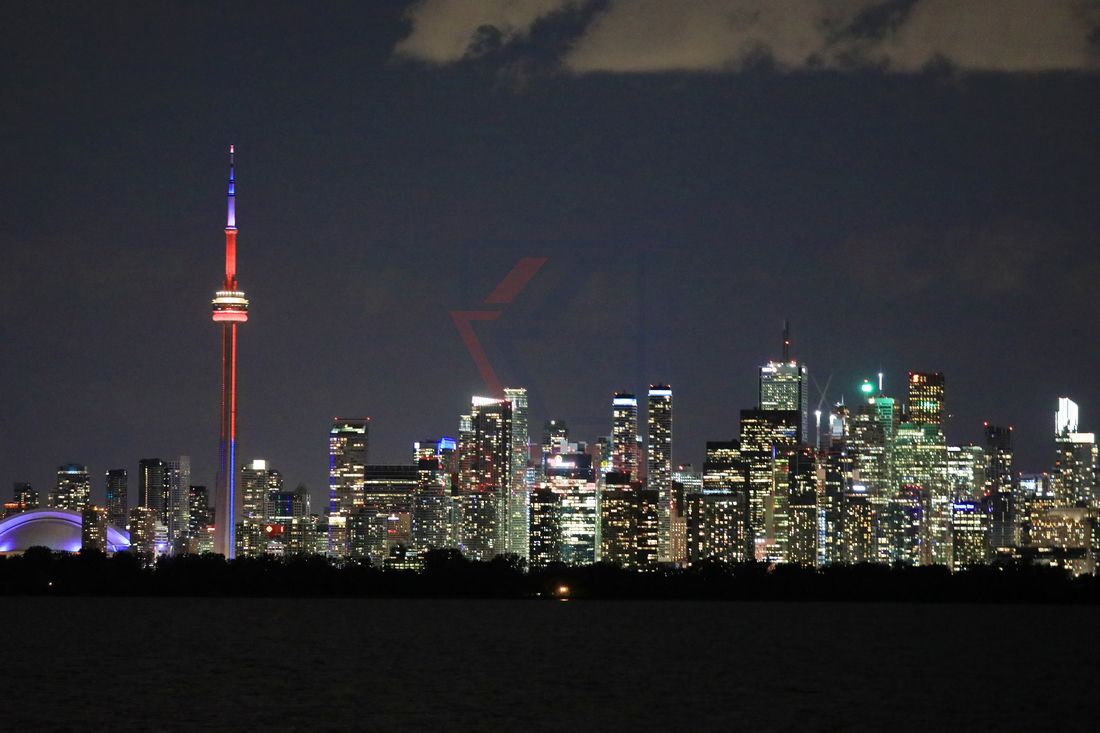 Toronto Skyline bei Ankunft MS Hamburg Toronto Skyline bei Ankunft MS Hamburg