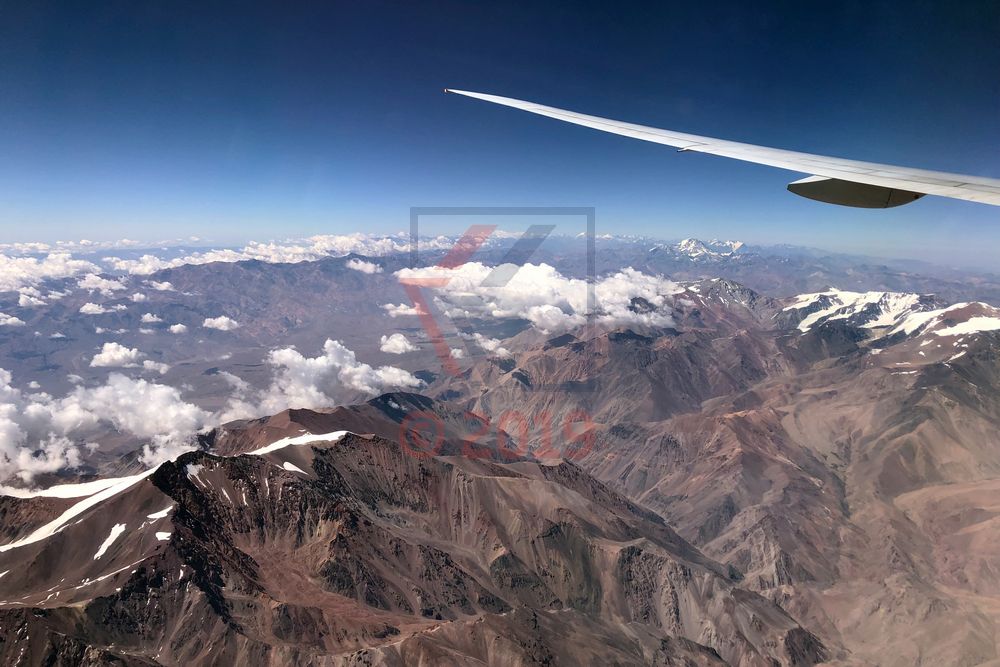 Überflug der Anden mit 777-300 ER