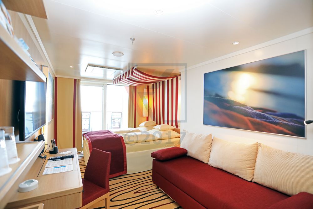 Verandakabine Komfort 9277 Kat. VD, VE, FF Wohnbereich AIDAperla