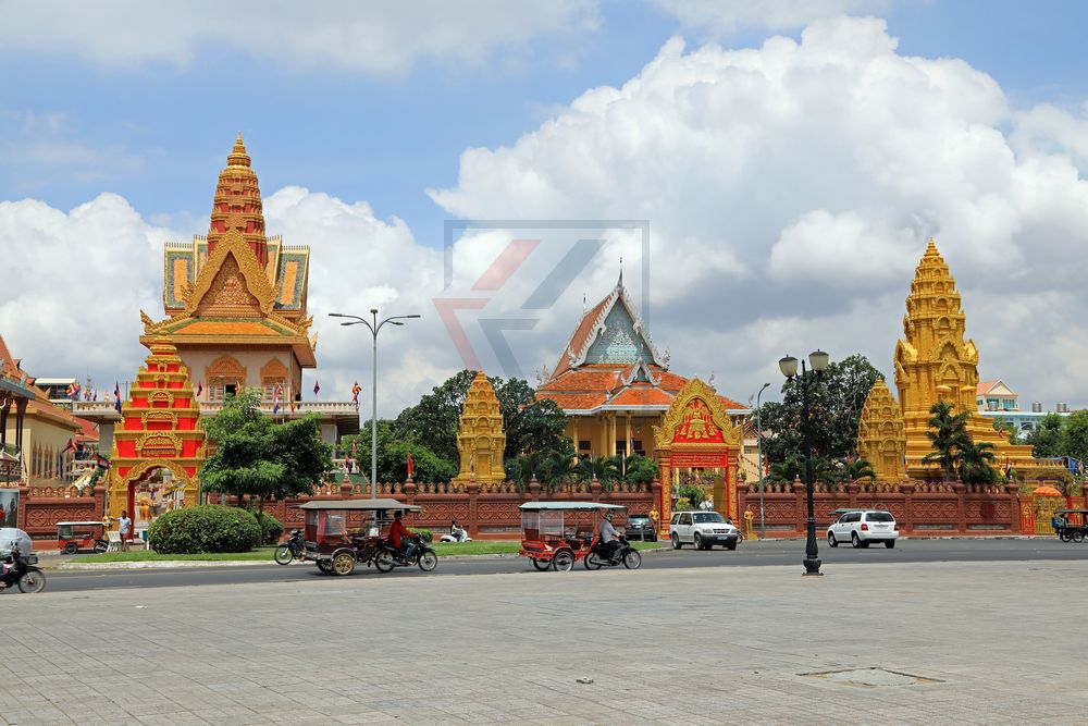 Wat Ounalom Pagode Phnom Penh, Kambodscha