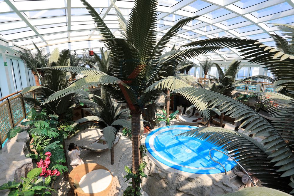 Wellness Oase obere Ebene AIDAdiva