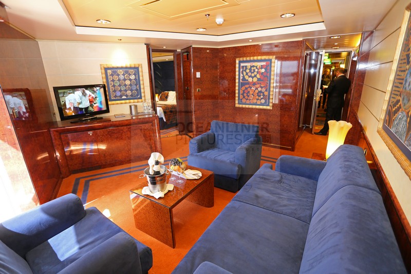 Wohnbereich Royal Suite MSC Splendida