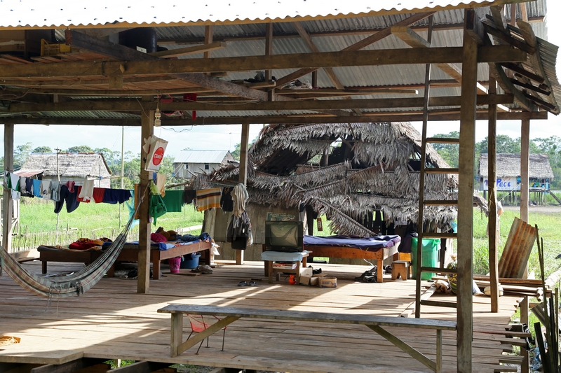 Wohnhaus in Pevas in Peru am 07.01.2015 Wohnhaus in Pevas in Peru am 07.01.2015